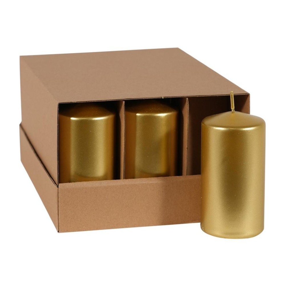 MOCCOLO METALLIZZATO H100XD60 MM. ORO